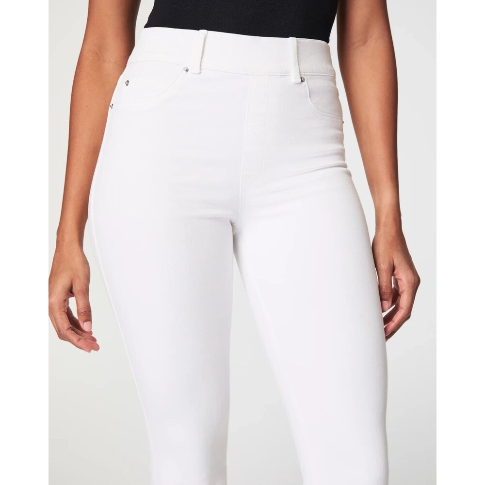 SPANX 20349R White EveryWear Flare High Rise Pull On Denim Jeggings Boho SIZE 1X